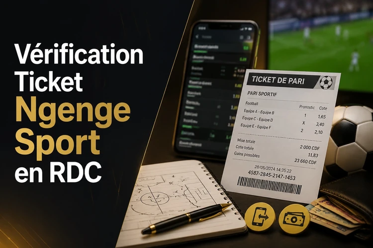 Vérification Ticket Ngenge Sport en RDC
