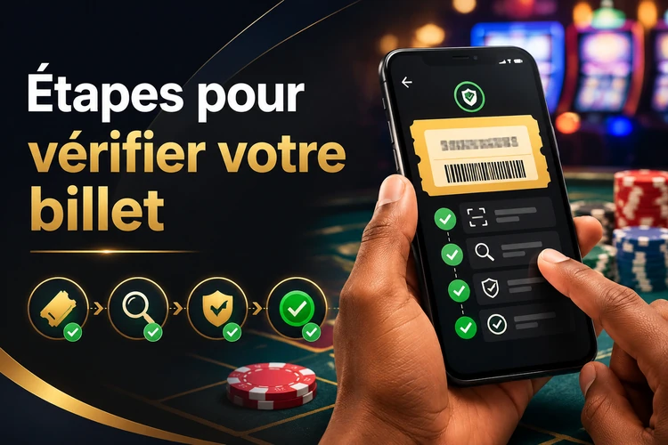 Étapes pour vérifier votre billet
